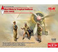 ICM 1/32 ITALIAN PILOTS IN TROPICAL UNIFORM (1939-1943) (NEW MOLDS)