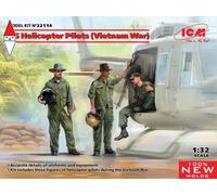 Us Helicopter Pilots (vietnam War) (100% New Molds) 1:32 Plastic Model Kit ICM