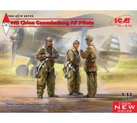 ICM 1/32 WWII CHINA GUOMINDANG AF PILOTS (NEW MOLDS)