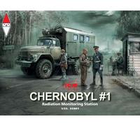 ICM 35901 1/35 Chernobyl#1. Radiation Monitoring Station (ZiL-131KShM truck & 5