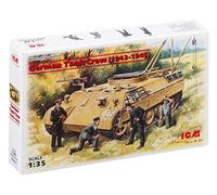 ICM- 1:35-Equipaggio Tedesco del Serbatoio (1943-1945) 3 fichi, ICM35211