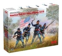 ICM 35023 American Civil War Union Infantry Set 2 1:35 modellismo