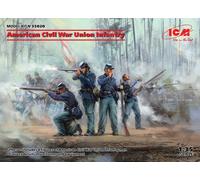 ICM 1/35 KIT ACTION FIGURE MILITARI AMERICAN CIVIL WAR UNION INFANTRY MODELLINO