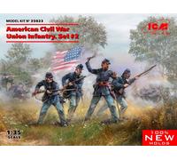 ICM 1/35 KIT ACTION FIGURE MILITARI AMERICAN CIVIL WAR UNION INFANTRY SET 2 AUTO