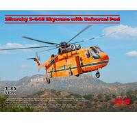 ICM 1/35 KIT ELICOTTERO SIKORSKY S 64E SKYCRANE W/UNIVERSAL POD MODELLINO