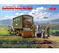 ICM 1/35 KIT MODELLISMO CAMION DIORAMI CONFESSION BEFORE THE FIGHT MODELLINO