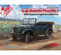 ICM 1/35 LE.GL.PKW KFZ.1 WWII GERMAN LIGHT PERSONNEL CAR (NEW MOLDS)