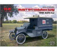ICM- 1:35-Modello T 1917 Ambulanza, WWI AAFS Car, ICM35665