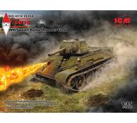 Ot-34/76, WWII Soviet Flamethrower Tank 1:35 Plastic Model Kit ICM