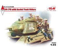 ICM 1/35 T-34-76 WITH SOVIET TANK RIDERS