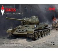 ICM 1/35 T-34-85 WWII SOVIET MEDIUM TANK (NEW MOLDS)