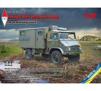 Unimog S 404 With Box Body, German Military Truck 1:35 Plastic Model Kit ICM
