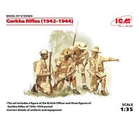 ICM 1/35 WWII 035563 Gurkha rifels, Terracotta 4 cifre Plastic Model Kit