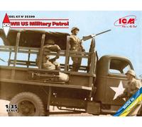 ICM 1/35 WWII US MILITARY PATROL (G7107 WITH MG M1919A4)