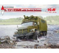 Zil-131 Kshm With Soviet Drivers 1:35 Plastic Model Kit 35524 ICM