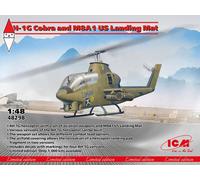1:48 ICM KIT Ah-1G Cobra And M8A1 Us Landing Mat Kit ICM48298