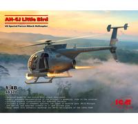 ICM 1/48 AH-6J LITTLE BIRD US SPECIAL FORCES ATTACK KIT MODELLINO ELICOTTERO