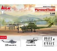 ICM 1/48 FORWARD BASE (COBRA AH-1G + BRONCO OV-10A)