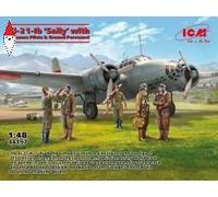 1:48 ICM KIT Ki-21-Ib Sally With Japanese Pilots And Ground Person.Kit ICM48197