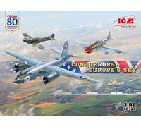 ICM 1/48 KIT AEREO CONQUERORS OF EUROPE'S SKY MODELLISMO MODELLINO STATICO