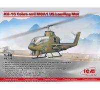 ICM 1/48 KIT ELICOTTERO AH 1G COBRA AND M8A1 US LANDING MAT MODELLINO