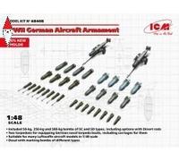 ICM 48408 - 1:48 WWII German Aircraft Armament (100% New Molds ) - Nuovo