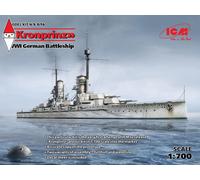 ICM 1/700 KRONPRINZ (FULL HULL AND WATERLINE) WWI GERMAN BATTLESHIP