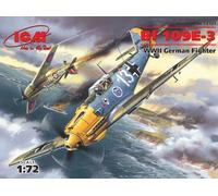 ICM 1/72 KIT AEREO MESSERSCHMITT BF 109E 3 WWII GERMAN FIGHTER MODELLINO