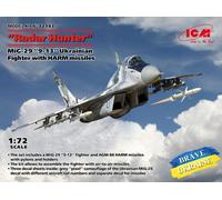 ICM 1/72 KIT AEREO RADAR HUNTER MIG 29 UKRAINA AIR FORCE MODELLINO STATICO