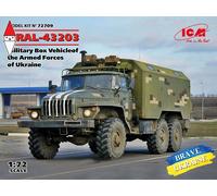 URAL-43203, Military Box Vehicle Of The Armed Forces Of Ukraine 1:72 Plastic Kit