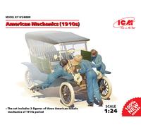 American Mechanics (1910s) (3 Figures) (100% New Molds) 1:24 Plastic Model Kit