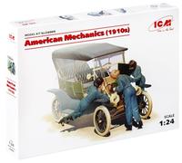 American Mechanics (1910s) (3 Figures) (100% New Molds) 1:24 Plastic Model Kit