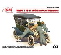 ICM 1/24 MODEL T 1911 TOURING WITH AMERICAN MECHANICS