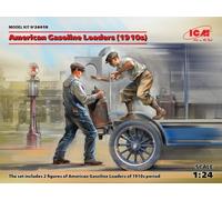 American Gasoline Loaders (1910s) (2 Figures) (100% New Molds) 1:24 Model Kit