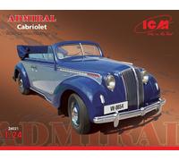 (X) ICM 24021 - 1:24 Admiral Cabriolet WWII German Passeggero Auto - Nuovo