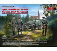 ICM 24024 - 1:24 Tipo G4 Con MG 34 And German Personale - Nuovo