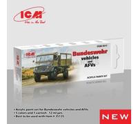 ICM 3017 Acrylic Paint Set for German military trucks ( 1970 -1980)