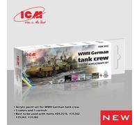 ICM 3032 Acrylic paint set for WWII German tank crew