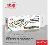 ICM 3036 Acrylic paint set for WWII Aircraft armament