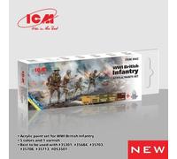 ICM 3042 Acrylic paint set for WWI British infantry