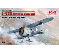 ICM 32011 - 1:32 I-153 Versione Invernale WWII Caccia Sovietico - Nuovo