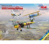 ICM 1/32 WWII TRAINING BIPLANES (FOCKER B 131D DH.82A TIGER MOTH STEARMAN PT-17)