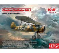 ICM 1/32 GLOSTER GLADIATOR MK.I WWII BRITISH FIGHTER (NEW MOLDS)
