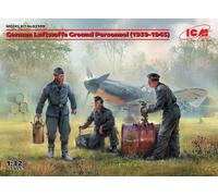 ICM 1/32 GERMAN LUFTWAFFE GROUND PERSONNEL (1939-1945) (3 FIGURES) (NEW MOLDS)