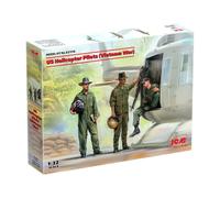 Us Helicopter Pilots (vietnam War) (100% New Molds) 1:32 Plastic Model Kit ICM