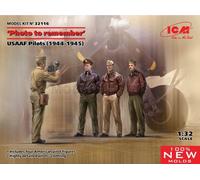 Photo To Remember, Usaaf Pilots WWII (1944-1945) 1:32 Plastic Model Kit ICM