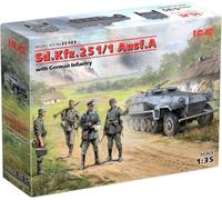 ICM 1/35 SD.KFZ.251/1 AUSF.A WITH GERMAN INFANTRY