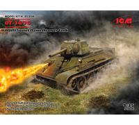 Ot-34/76, WWII Soviet Flamethrower Tank 1:35 Plastic Model Kit ICM