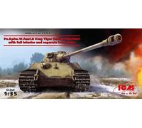 Pz.kpfw.VI Ausf.b King Tiger Late Full Interior WWII German Tank 1:35 Model Kit