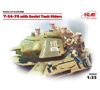 ICM 1/35 T-34-76 WITH SOVIET TANK RIDERS